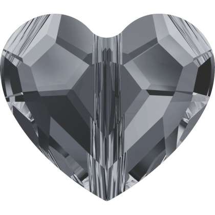 Swarovski 5741 8mm Crystal Silver Night Love Bead